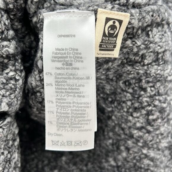 Madewell Women's Cable V-Neck Cardigan - Dusk Grey - Medium - NWT - Picture 5 of 8